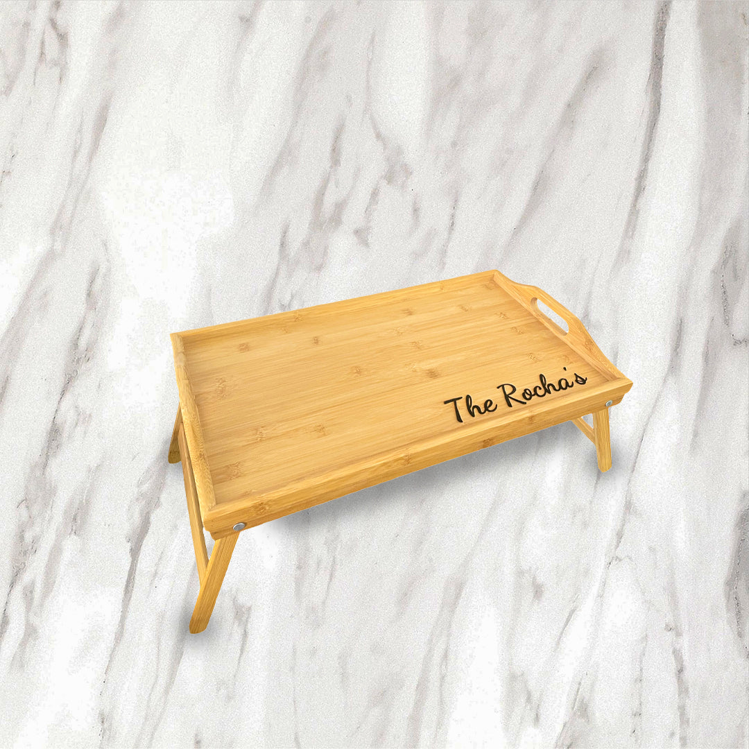Personalized Serving Tray w/ Foldable Legs