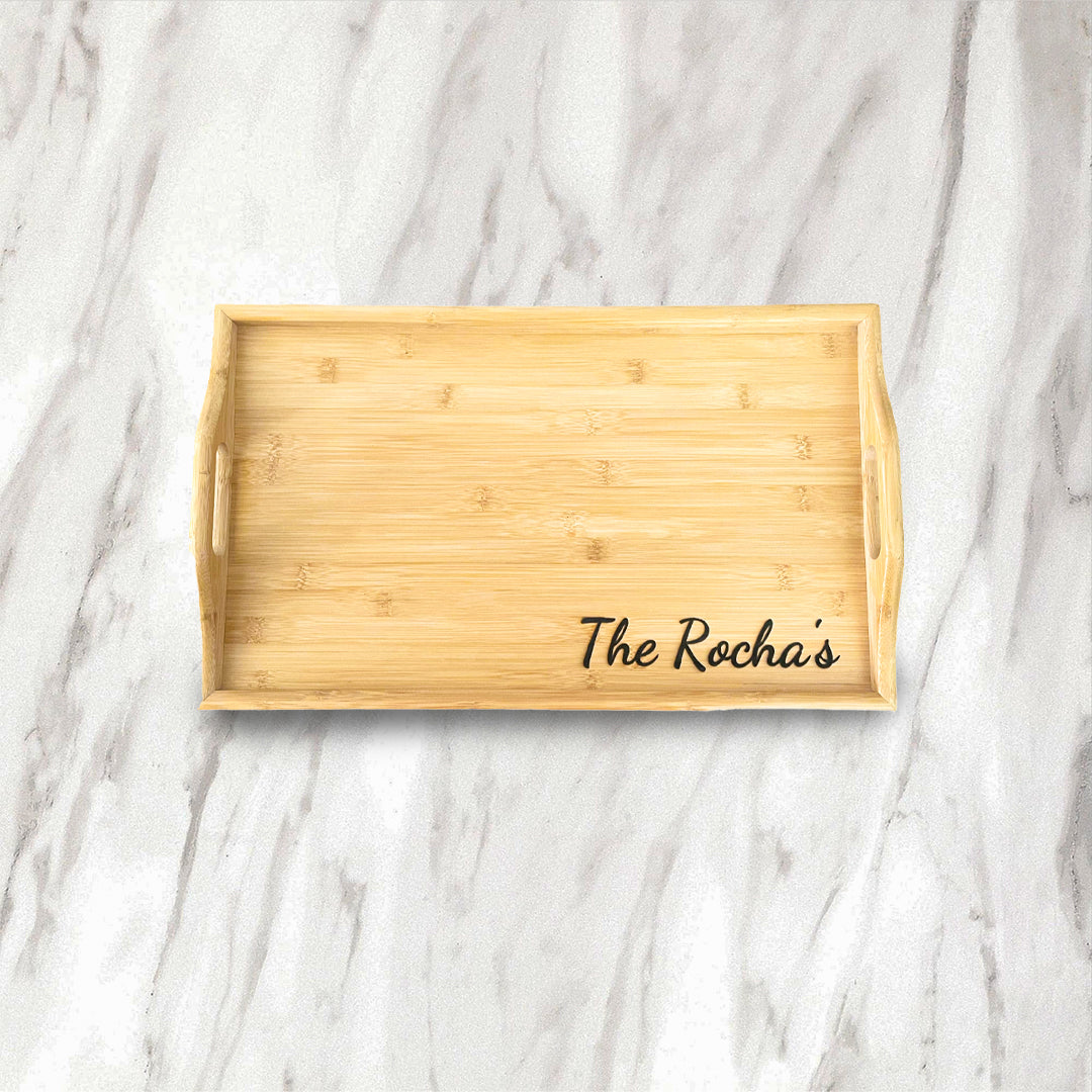 Personalized Serving Tray w/ Foldable Legs