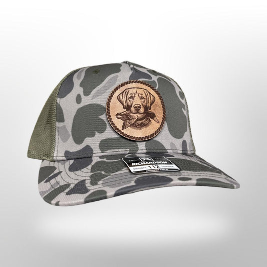 Leather Patch Hat - Duck Hunting - Trucker Hat - Richardson 112 - Outdoors Gift -