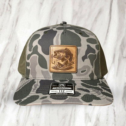 Leather Patch Hat - Deer Hunter - Trucker Hat - Richardson 112 (Wholesale)