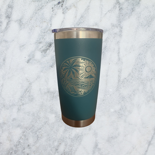 20oz Tumbler - Beach Scene