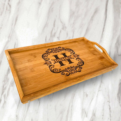 Personalized Serving Tray w/ Foldable Legs