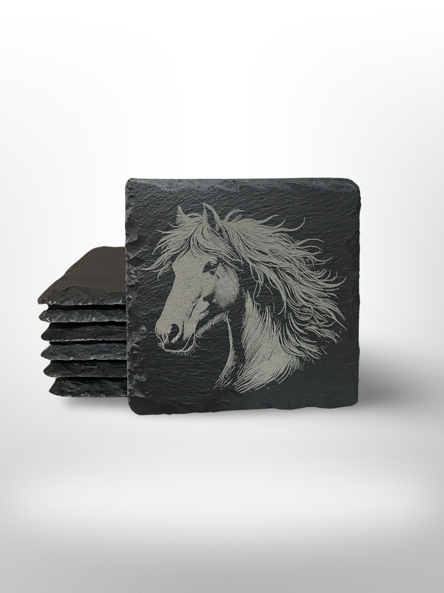 Slate Coasters - Set of 4 - Horse Collection