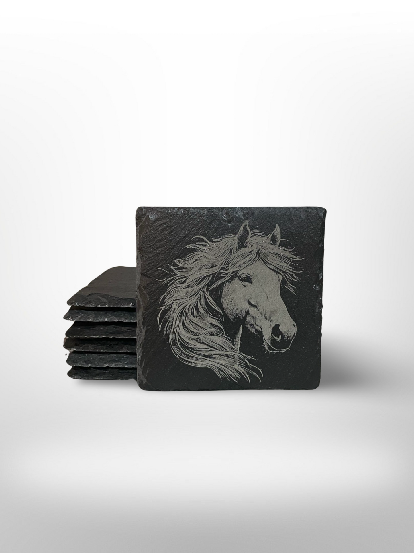 Slate Coasters - Set of 4 - Horse Collection