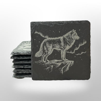 Woodland Creatures Coaster Set w/ Holder