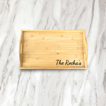 Personalized Serving Tray w/ Foldable Legs