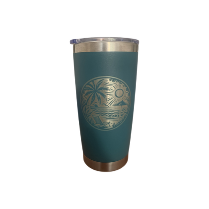 20oz Tumbler - Beach Scene