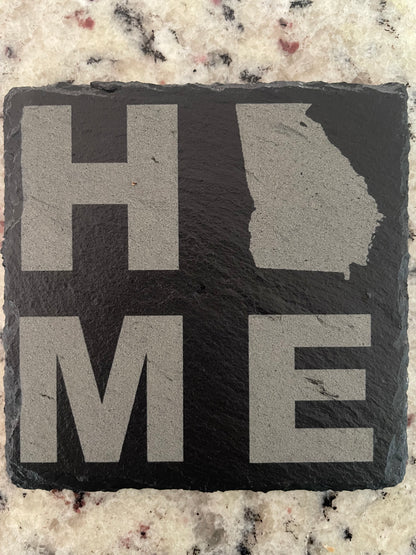 Slate Coasters - Set of 4 - Home State Collection