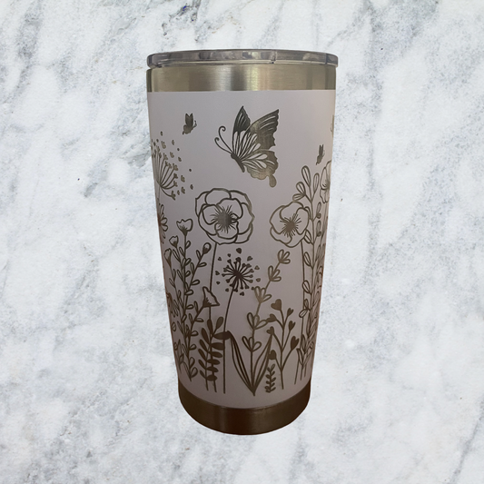 20oz Tumbler - Flower Scene