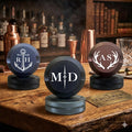 Nicotine Pouch tins that have personalized initials engraved onto them. 