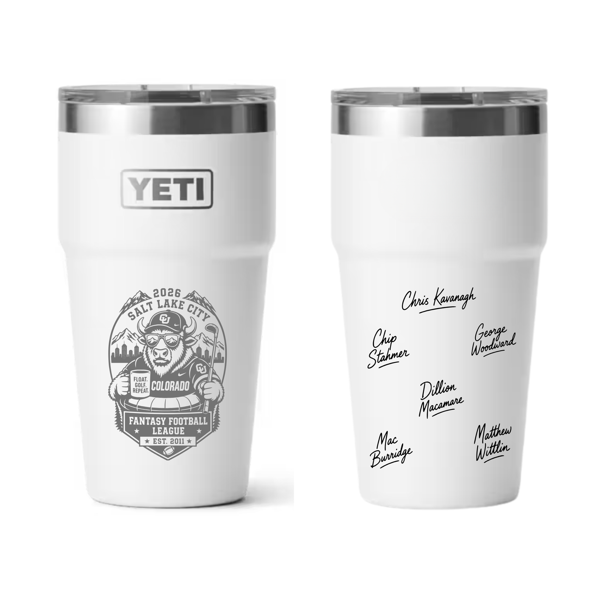 Custom Yeti Rambler 20oz Stackable