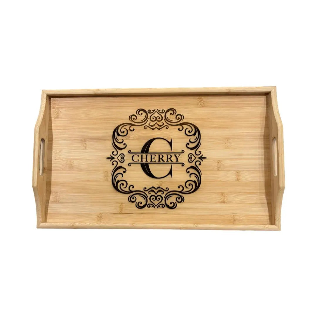 Personalized Serving Tray w/ Foldable Legs, TV Tray, Breakfast Bed Tray, Wedding Gift, House Warming Gift, Realtor Gift, Charcuterie Board