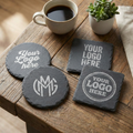 Slate Coasters - Custom Logo