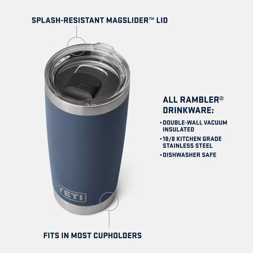 Yeti 20oz Rambler - Custom Logo