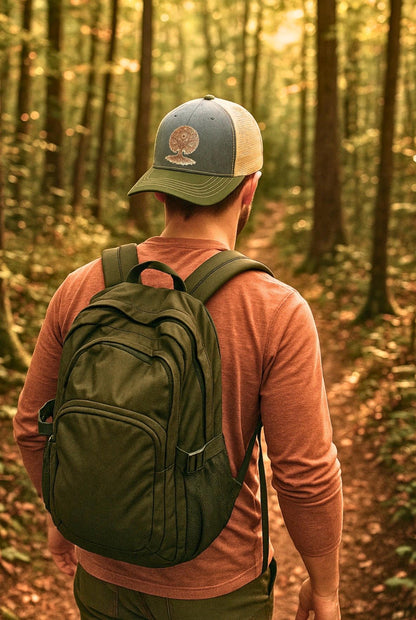 Tree of Life Leather Patch Trucker Hat - Richardson 112 - Handcrafted Headwear - Birthday Gift - Christmas Present