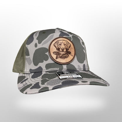 Leather Patch Hat - Duck Hunting - Trucker Hat - Richardson 112 - Outdoors Gift -