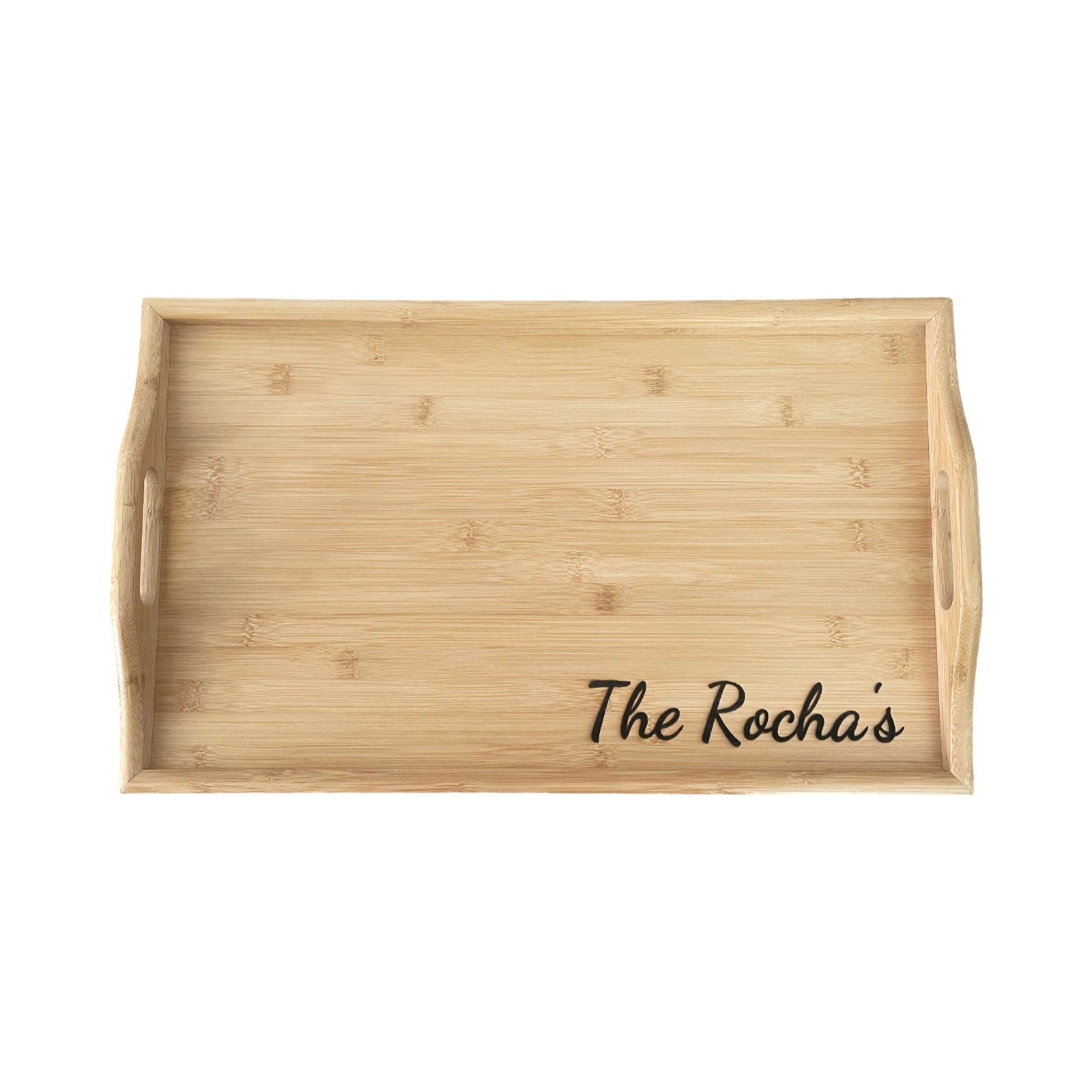 Custom Engraved Serving Tray w/ Foldable Legs - Personalized
