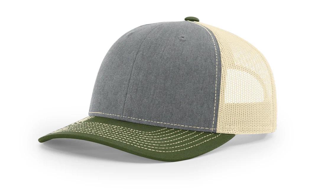 Trout Fishing Leather Patch Hat - Richardson 112 Trucker Hat