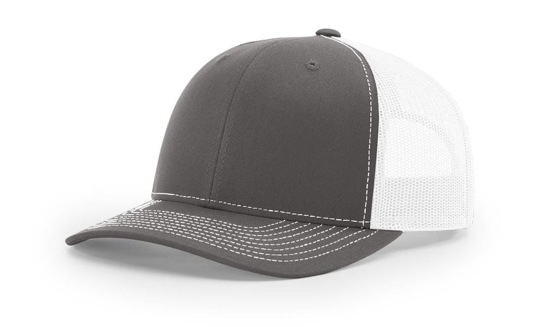 North Carolina Leather Patch Hat - Richardson 112 Trucker Hat