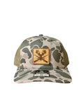 Deer Hunter Leather Patch Hat - Richardson 112 Trucker Hat