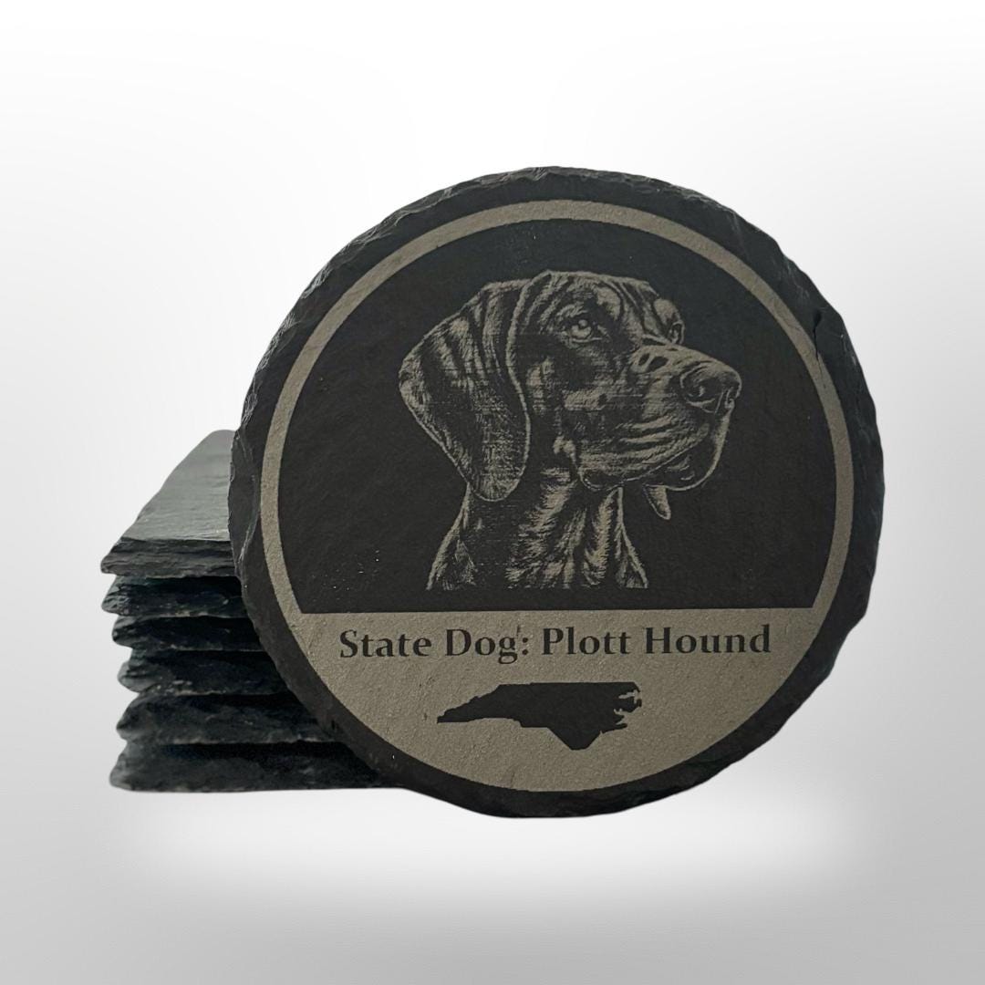 North Carolina State Symbols Coaster Set w/ Holder