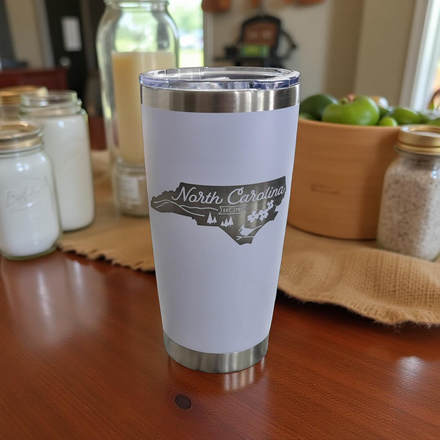 North Carolina Stainless Steel Tumbler - 20oz