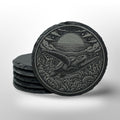Ocean Animal Slate Coaster Set w/ Holder