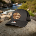 Trout Fishing Leather Patch Hat - Richardson 112 Trucker Hat