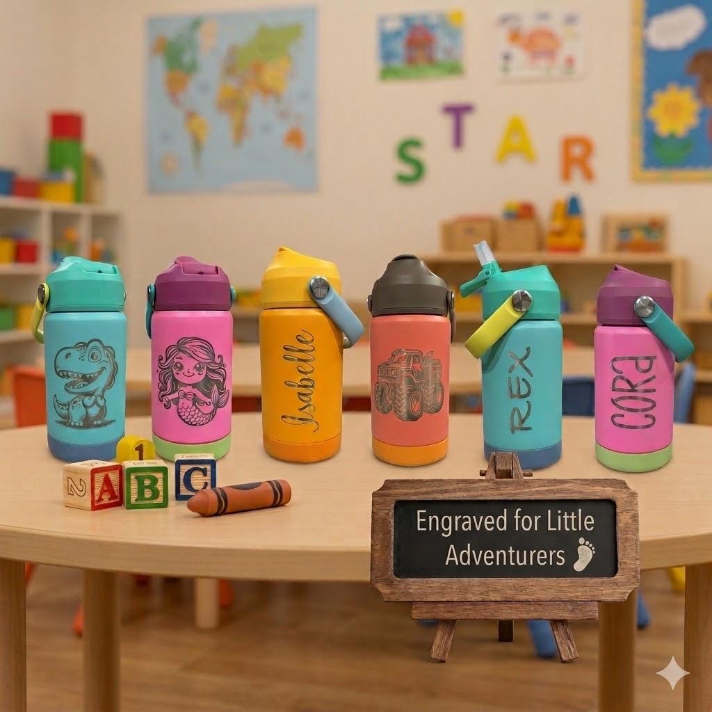 Personalized Kids Water Bottle - 12oz