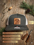 Bass Fish Leather Patch Hat – Richardson 112 Trucker Hat