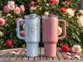 Personalized 40oz Stanley Cup - Custom Birth Flower Design