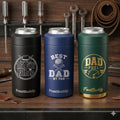 Custom FrostBuddy Can Cooler - Universal Personalized Drink Sleeve - Fathers Day Gift for Dad  - Laser Engraved